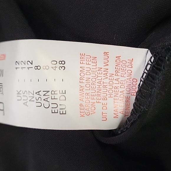 Boohoo Black Strappy Back One Shoulder Midi Dress Size 8 - Picture 15 of 17